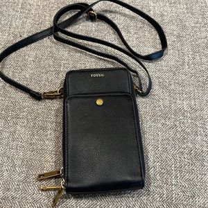 Fossil double zipper purse. EUC.